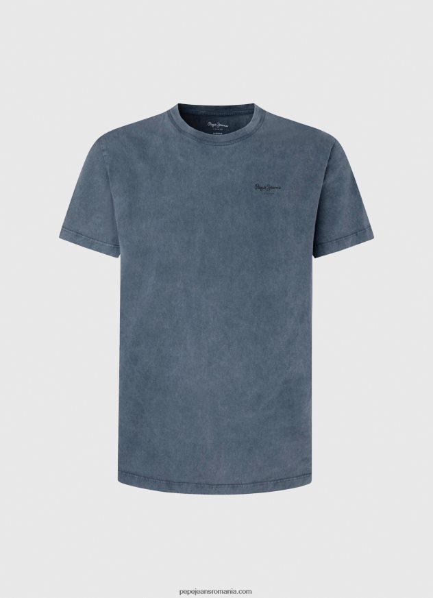 tricou din bumbac cu logo imprimat bărbați Pepe Jeans dulwich 6Z0R46948 - imagine 5