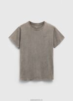 tricou din bumbac cu logo imprimat bărbați Pepe Jeans negru spalat 6Z0R46927 - imagine 5
