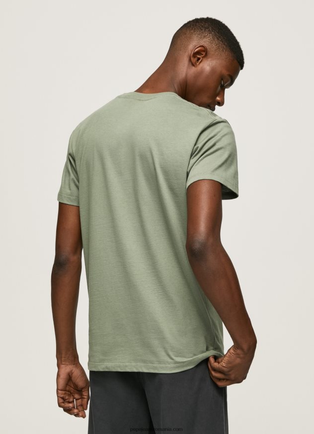 tricou din bumbac cu logo imprimat bărbați Pepe Jeans turnare 6Z0R46920 - imagine 4