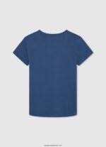 tricou din bumbac cu logo vertical băiat Pepe Jeans jarman 6Z0R461649 - imagine 2