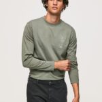 tricou din bumbac cu maneca lunga bărbați Pepe Jeans turnare 6Z0R46916