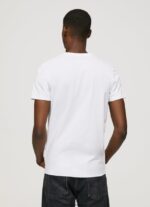 tricou din bumbac cu maneca scurta bărbați Pepe Jeans alb 6Z0R461002 - imagine 4