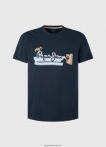 tricou din bumbac cu sigla perii bărbați Pepe Jeans dulwich 6Z0R46932 - imagine 5