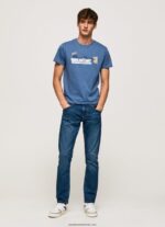 tricou din bumbac cu sigla perii bărbați Pepe Jeans ozzy 6Z0R46929 - imagine 2