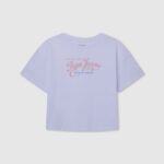 tricou din bumbac fără umăr fată Pepe Jeans alb 6Z0R461440
