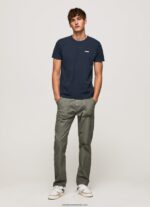 tricou din bumbac tricot waffle bărbați Pepe Jeans dulwich 6Z0R46959 - imagine 2