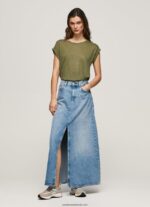 tricou din in cu mâneci pentru armhole femei Pepe Jeans gamă 6Z0R46439 - imagine 4