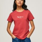tricou imprimat femei Pepe Jeans studio roșu 6Z0R46456