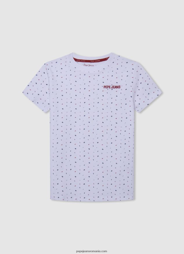 tricou_imprimat_peste_tot_baiat_pepe_jeans_alb_6z0r461627.jpg tricou imprimat peste tot băiat Pepe Jeans alb 6Z0R461627 - imagine 1
