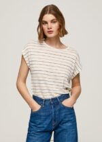 tricou in dungi cu imprimeu femei Pepe Jeans multi 6Z0R46447