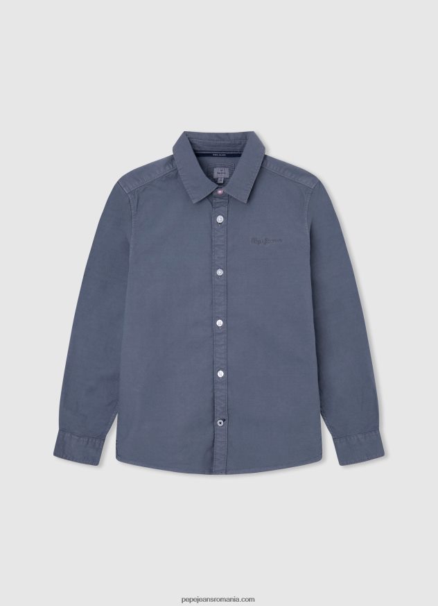 tricou polo cu logo brodat piqué băiat Pepe Jeans roșu 6Z0R461672 - imagine 5