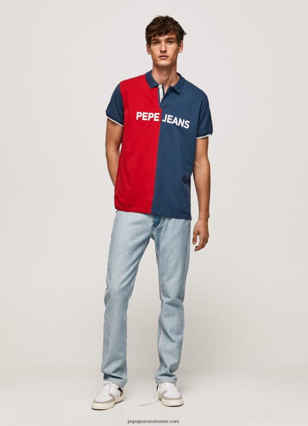 tricou polo piqué bloc de culoare bărbați Pepe Jeans jarman 6Z0R461082 - imagine 2