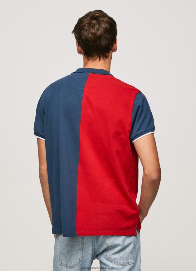 tricou polo piqué bloc de culoare bărbați Pepe Jeans jarman 6Z0R461082 - imagine 4