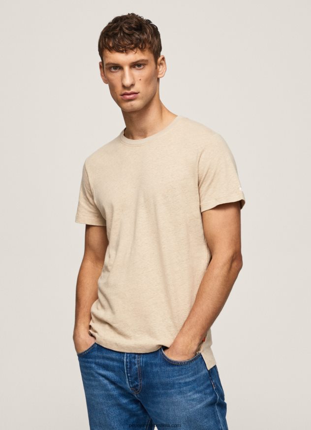 tricou_simplu_din_bumbac_barbati_pepe_jeans_malt_6z0r46996.jpg tricou simplu din bumbac bărbați Pepe Jeans malţ 6Z0R46996 - imagine 1