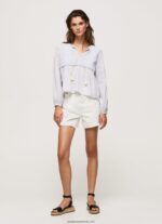 tunică din voil de bumbac femei Pepe Jeans multi 6Z0R46349 - imagine 2