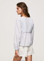 tunică din voil de bumbac femei Pepe Jeans multi 6Z0R46349 - imagine 4