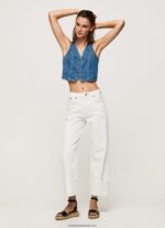 vestă din denim cropped fit femei Pepe Jeans denim 6Z0R46319 - imagine 2