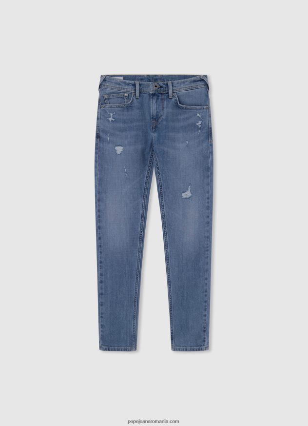 blugi rey cu talie medie relaxed fit băiat Pepe Jeans denim 6Z0R461580