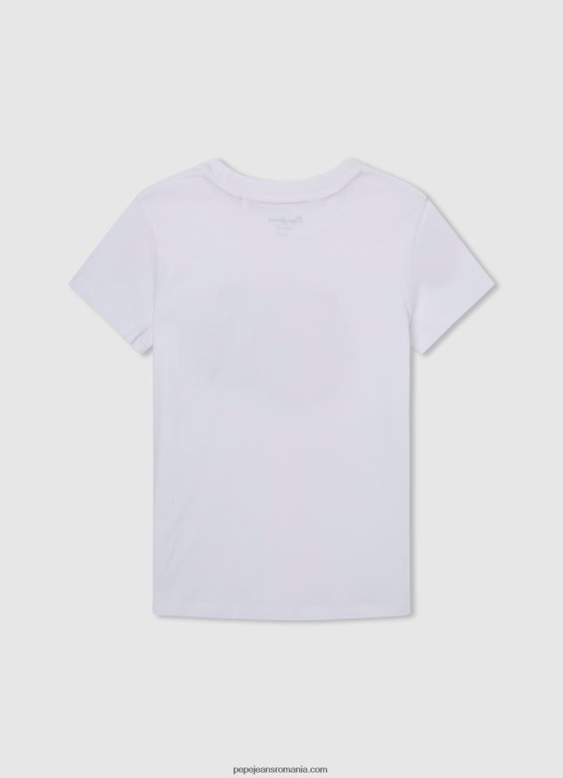 tricou cu imprimeu foto băiat Pepe Jeans aproape alb 6Z0R461655