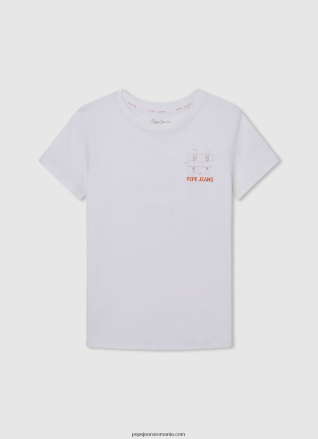 tricou de bază cu logo băiat Pepe Jeans marina 6Z0R461622