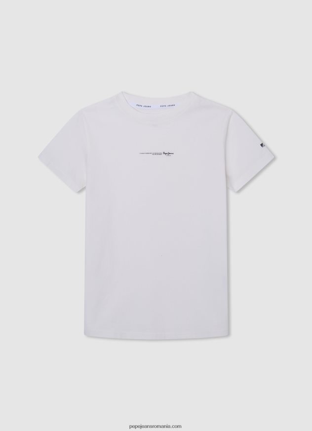 tricou din bumbac cu imprimeu integral băiat Pepe Jeans marnă cenușie 6Z0R461646