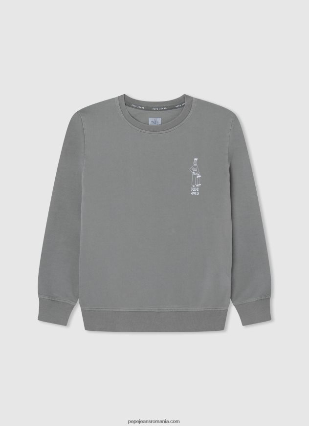 tricou din bumbac cu logo vertical băiat Pepe Jeans studio roșu 6Z0R461608