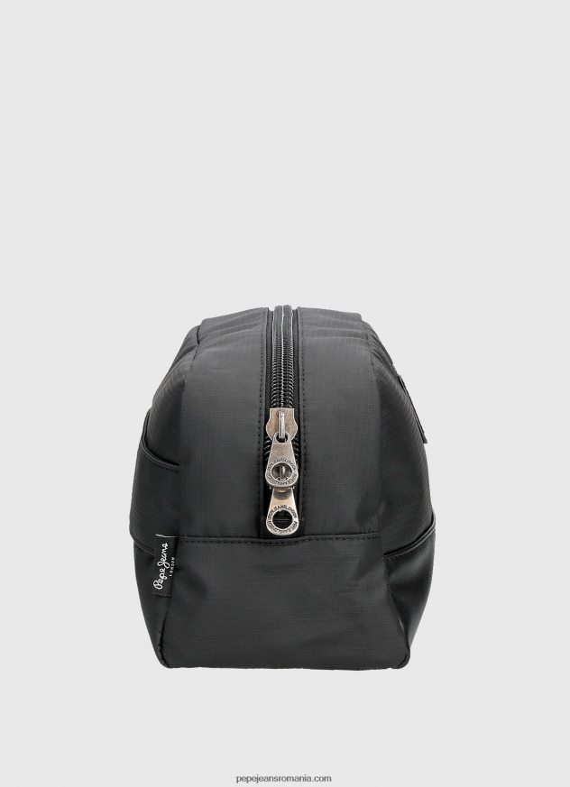geantă de toaletă de călătorie cu mâner bărbați Pepe Jeans negru 6Z0R461295