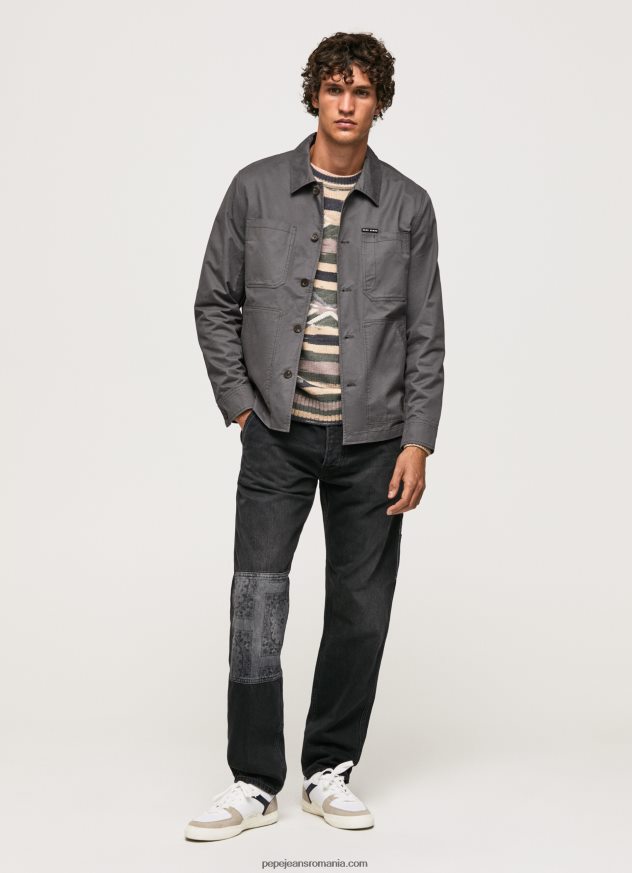 blugi Adams cu talie medie relaxat bărbați Pepe Jeans denim 6Z0R46815