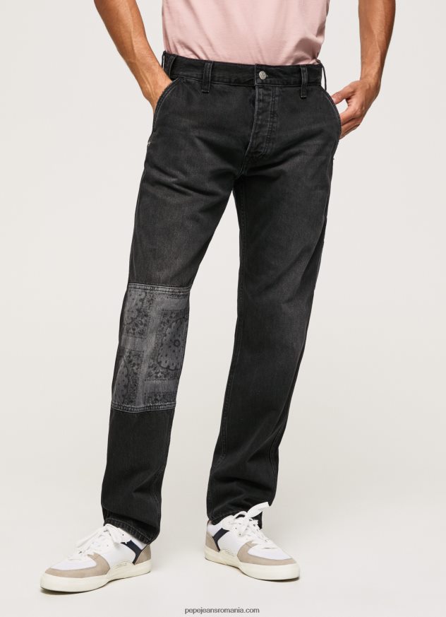 blugi Adams cu talie medie relaxat bărbați Pepe Jeans denim 6Z0R46815