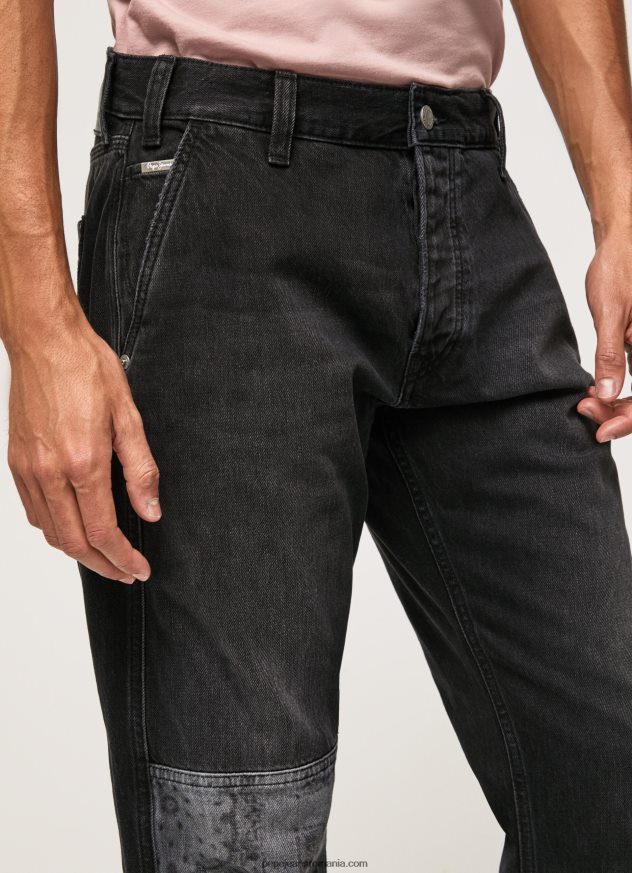 blugi Adams cu talie medie relaxat bărbați Pepe Jeans denim 6Z0R46815