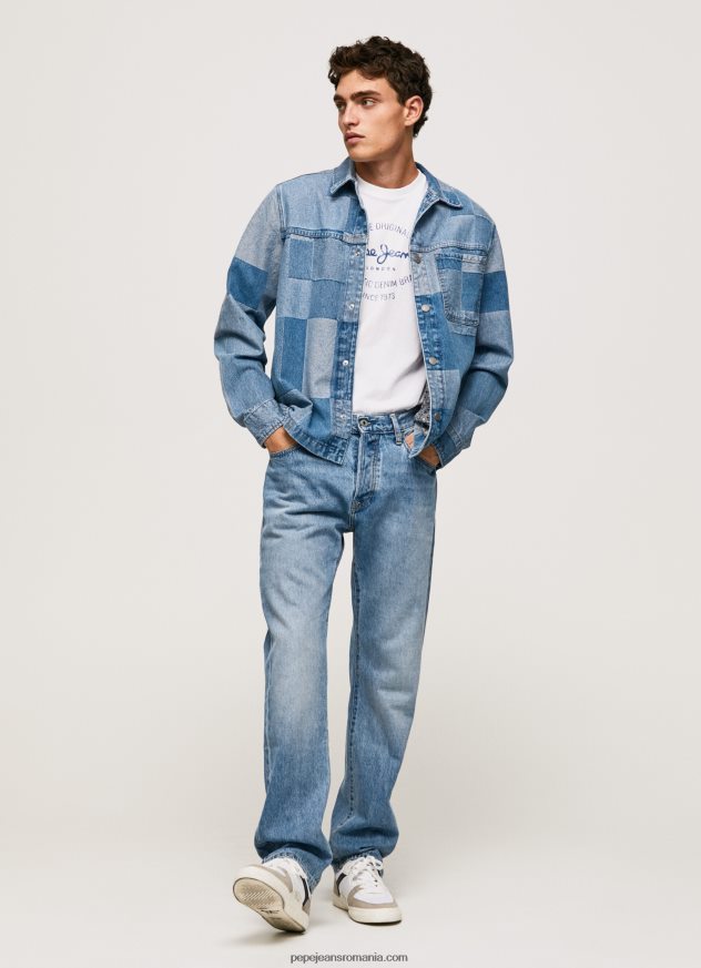 blugi byron cu talie medie relaxed fit bărbați Pepe Jeans denim 6Z0R46811