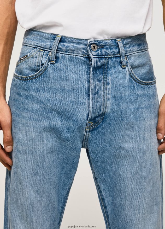 blugi byron cu talie medie relaxed fit bărbați Pepe Jeans denim 6Z0R46811