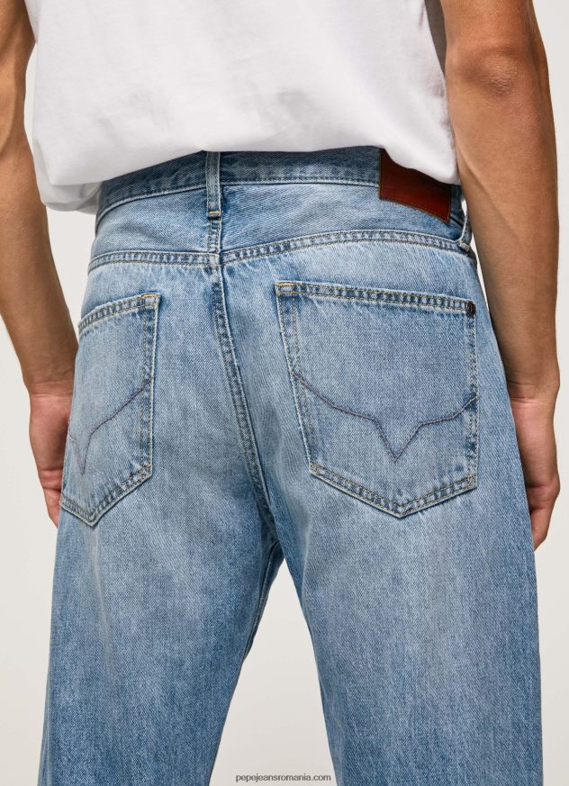 blugi byron cu talie medie relaxed fit bărbați Pepe Jeans denim 6Z0R46811