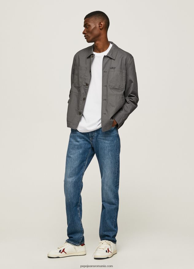 blugi byron cu talie medie relaxed fit bărbați Pepe Jeans denim 6Z0R46813