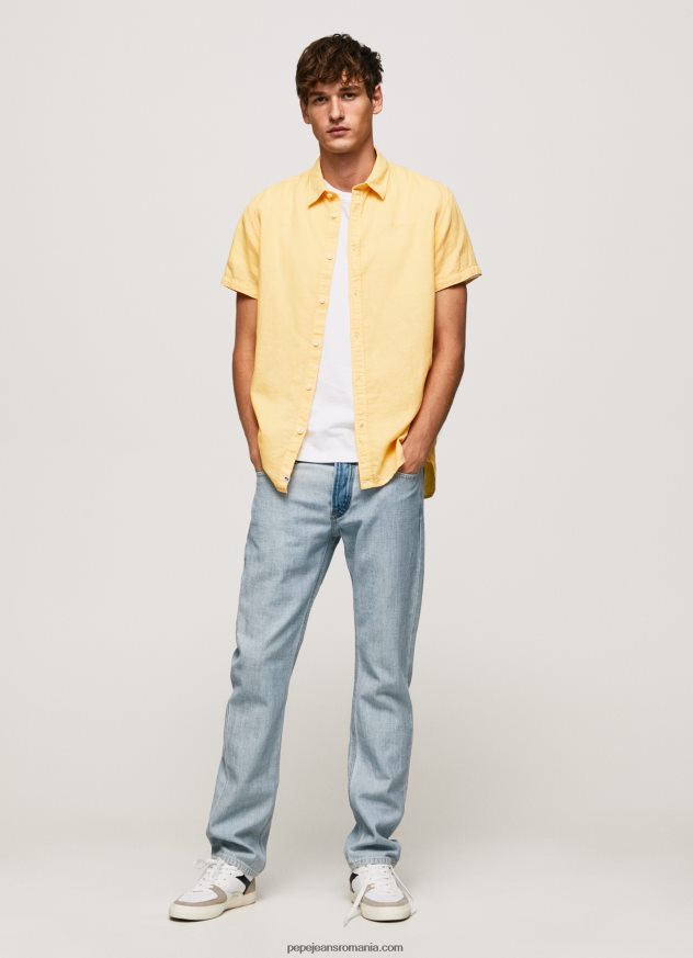 cămașă Parker cu mâneci scurte bărbați Pepe Jeans strălucire 6Z0R461057