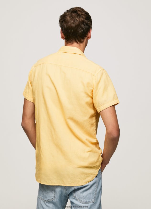 cămașă Parker cu mâneci scurte bărbați Pepe Jeans strălucire 6Z0R461057