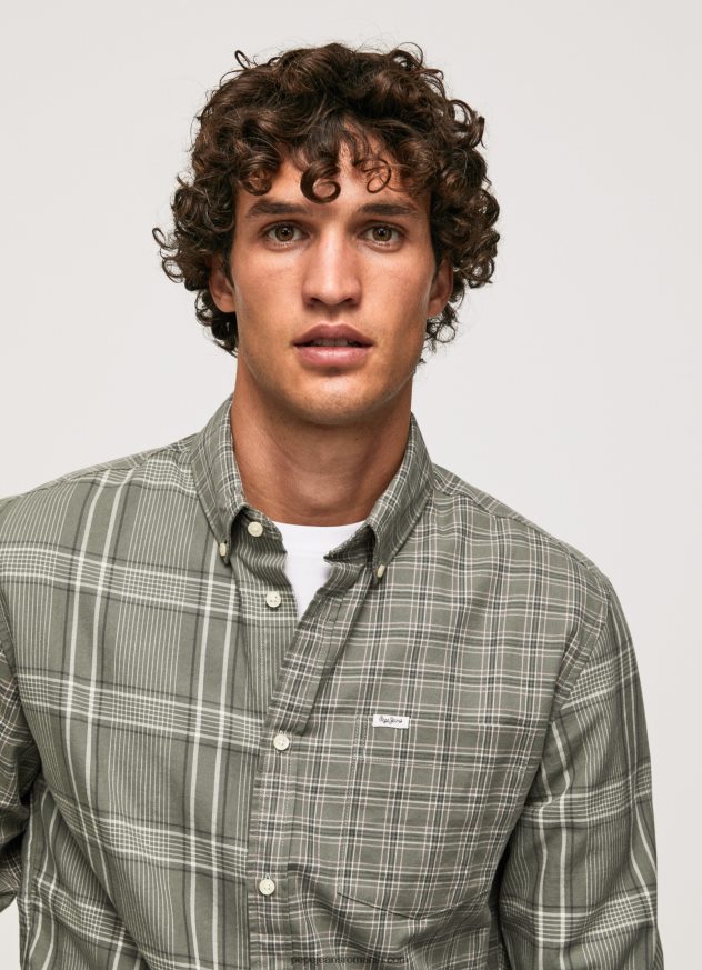cămașă cu carouri mixte cu potrivire normală bărbați Pepe Jeans turnare 6Z0R461038