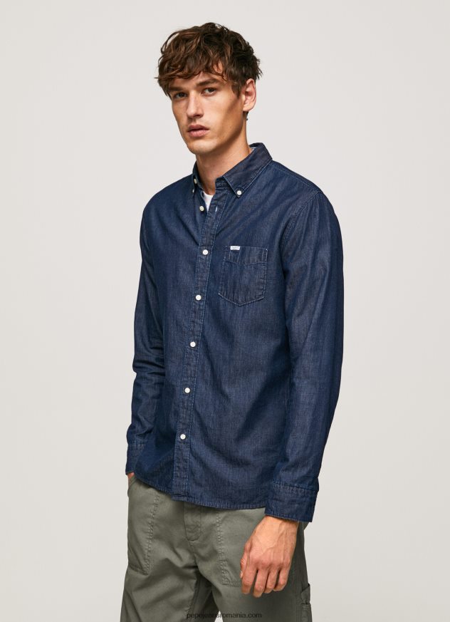 cămașă denim parton bărbați Pepe Jeans denim 6Z0R461035