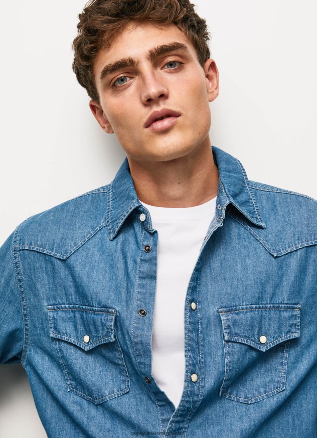 cămașă din denim carson regular fit bărbați Pepe Jeans denim 6Z0R461020