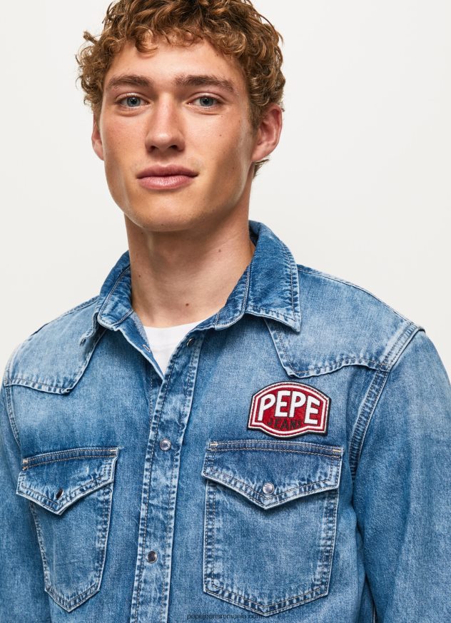 cămașă din denim noah cu ajustare regulată bărbați Pepe Jeans denim 6Z0R461049