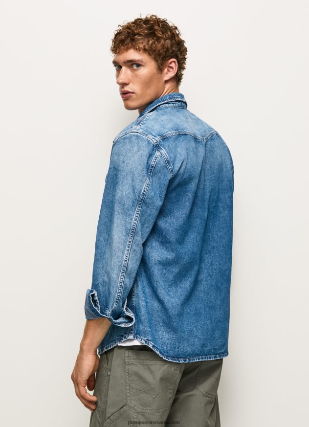 cămașă din denim noah cu ajustare regulată bărbați Pepe Jeans denim 6Z0R461049