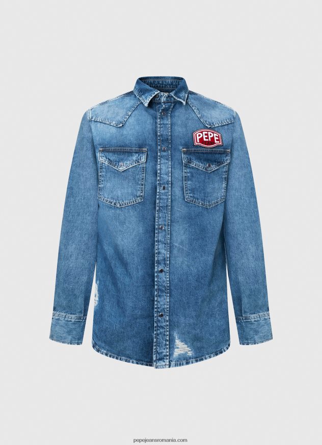 cămașă din denim noah cu ajustare regulată bărbați Pepe Jeans denim 6Z0R461049