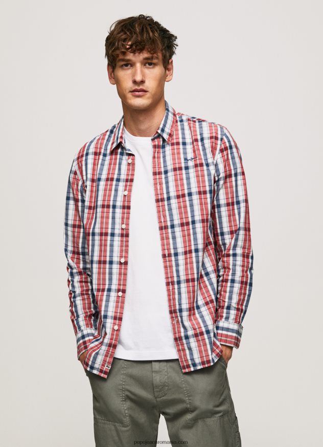 cămașă din popelin în carouri bărbați Pepe Jeans multi 6Z0R461067