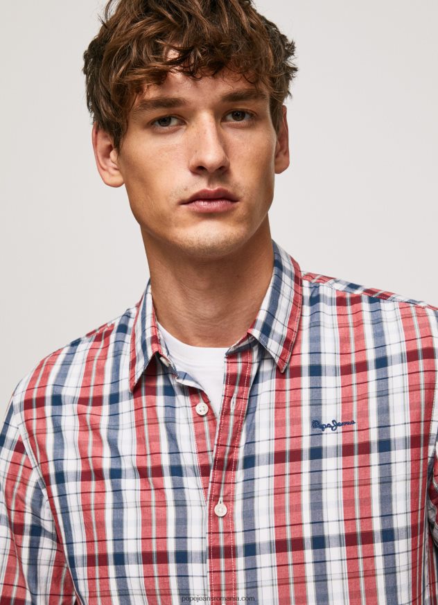 cămașă din popelin în carouri bărbați Pepe Jeans multi 6Z0R461067