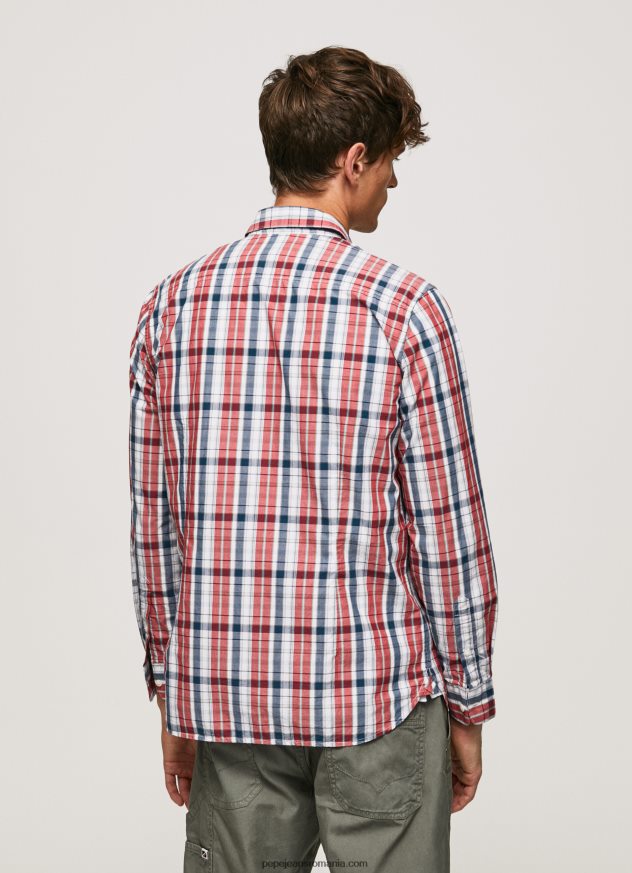 cămașă din popelin în carouri bărbați Pepe Jeans multi 6Z0R461067