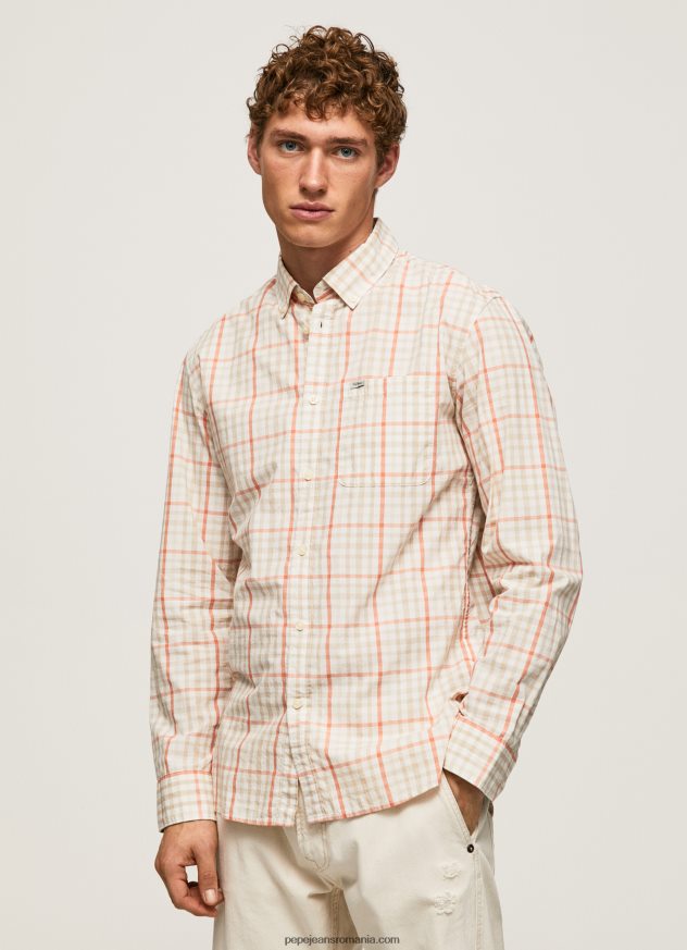 cămașă din popelin în carouri bărbați Pepe Jeans multi 6Z0R461068