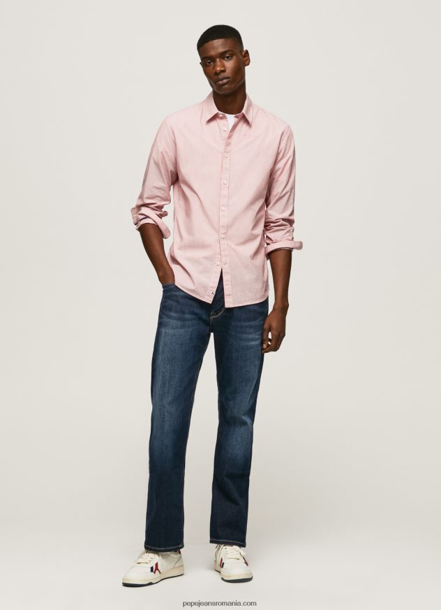 cămașă din poplin cu dungi percy bengal bărbați Pepe Jeans studio roșu 6Z0R461074