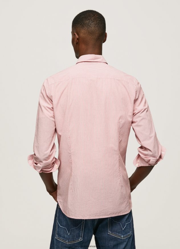 cămașă din poplin cu dungi percy bengal bărbați Pepe Jeans studio roșu 6Z0R461074