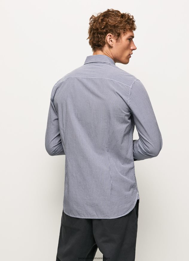 cămașă din poplin în carouri lamar bărbați Pepe Jeans jarman 6Z0R461046