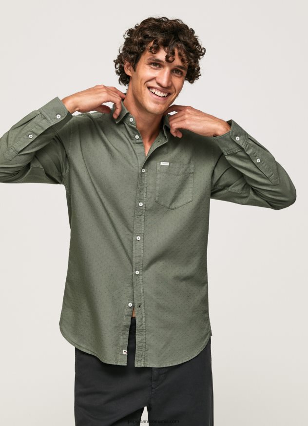 cămașă dobby cu potrivire obișnuită bărbați Pepe Jeans turnare 6Z0R461043